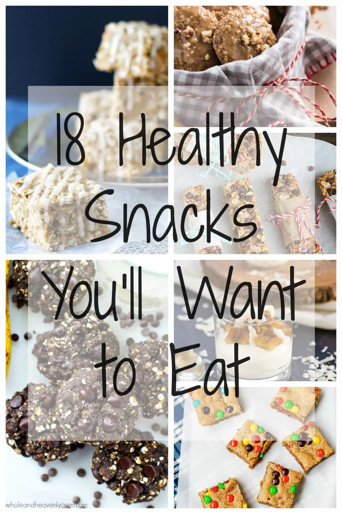 Healthy Snacks Collage