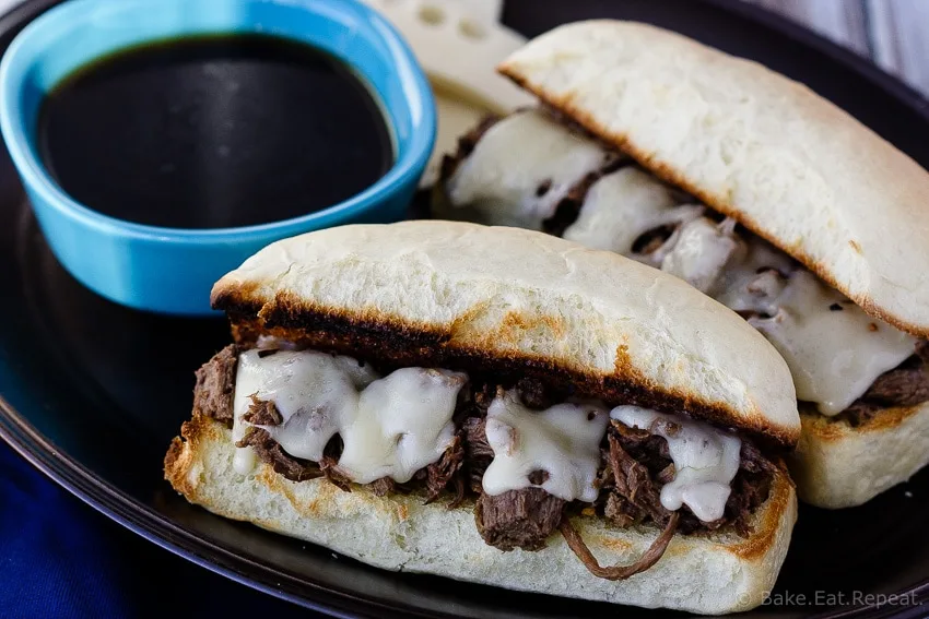 Slow Cooker French Dip Sandwiches - Easy, amazing, slow cooker French Dip Sandwiches - you will make these again and again!
