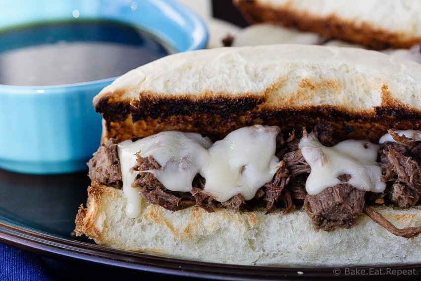 Slow Cooker French Dip Sandwiches - Easy, amazing, slow cooker French Dip Sandwiches - you will make these again and again!