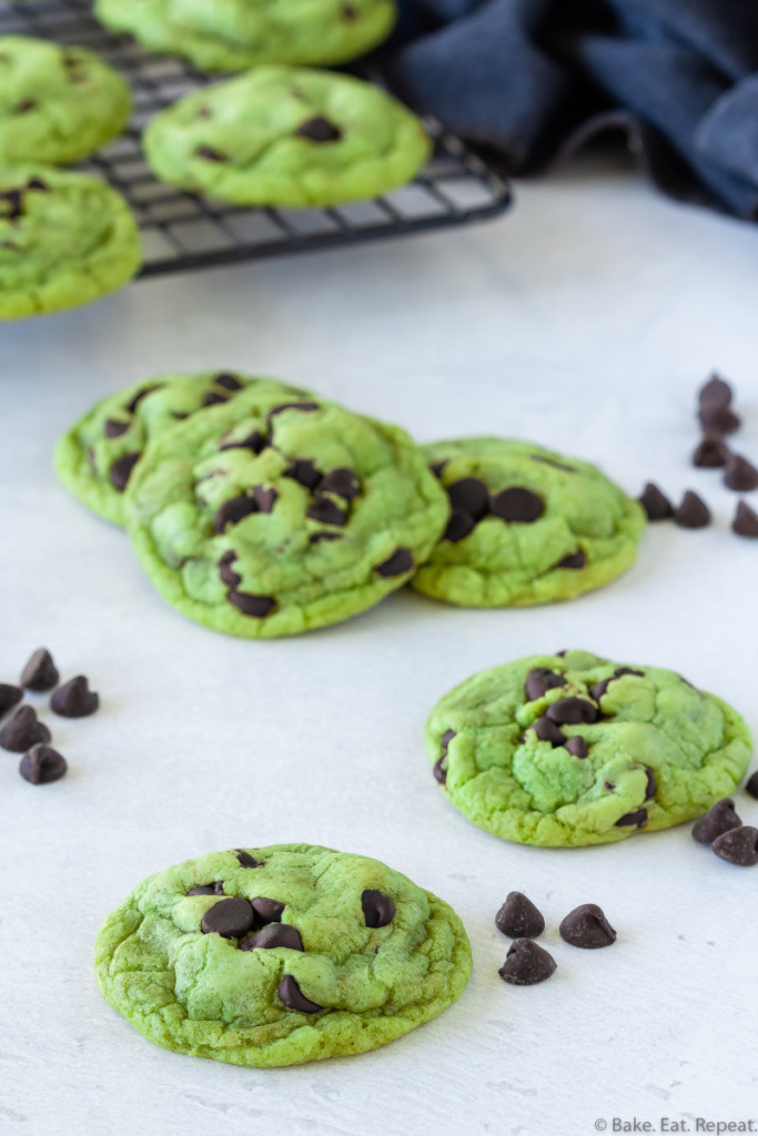 mint chip cookies