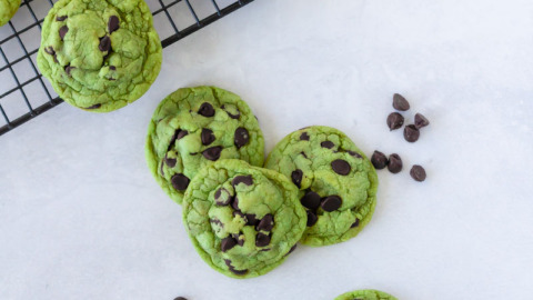 mint chocolate chip cookies