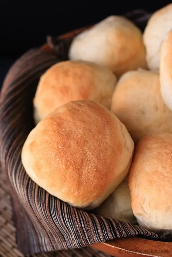 The Best Dinner Rolls - Easy to make dinner rolls that are soft and fluffy and absolutely perfect! You will never need another dinner roll recipe. These are fairly fast to make, plus they freeze well so making a double or triple recipe is a must!