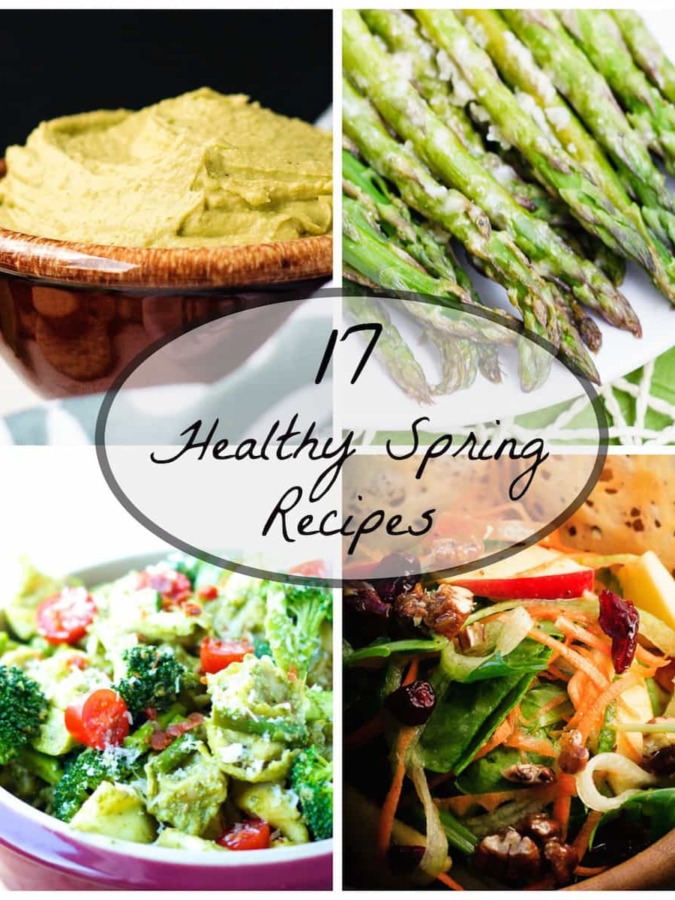 17 Healthy Spring Recipes - 17 healthy spring recipes filled with all the wonderful, bright green things that can be found - because spring means all the green things, all the time!