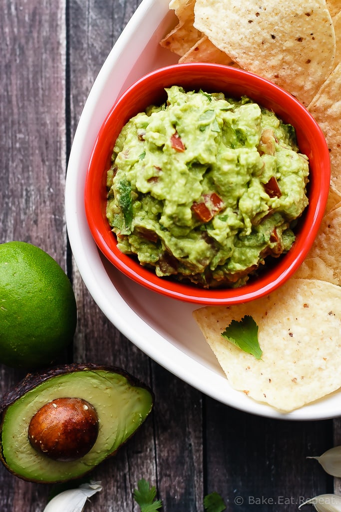 Guacamole - Quick and easy guacamole - so easy to make and so good that you will never want to buy it again! It’s the perfect snack or appetizer!