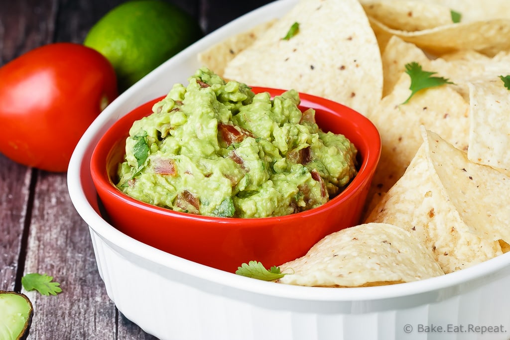 Guacamole - Quick and easy guacamole - so easy to make and so good that you will never want to buy it again! It’s the perfect snack or appetizer!