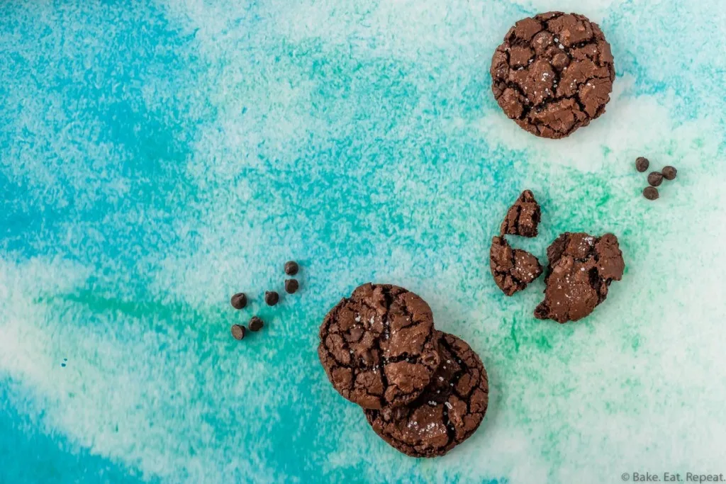 salted double chocolate cookies