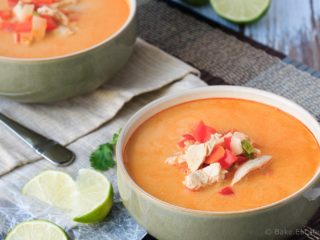 Thai Chicken and Vegetable Soup - Easy to make and ready in 30 minutes, this Thai chicken and vegetable soup is the perfect dinner! #30MinuteThursday