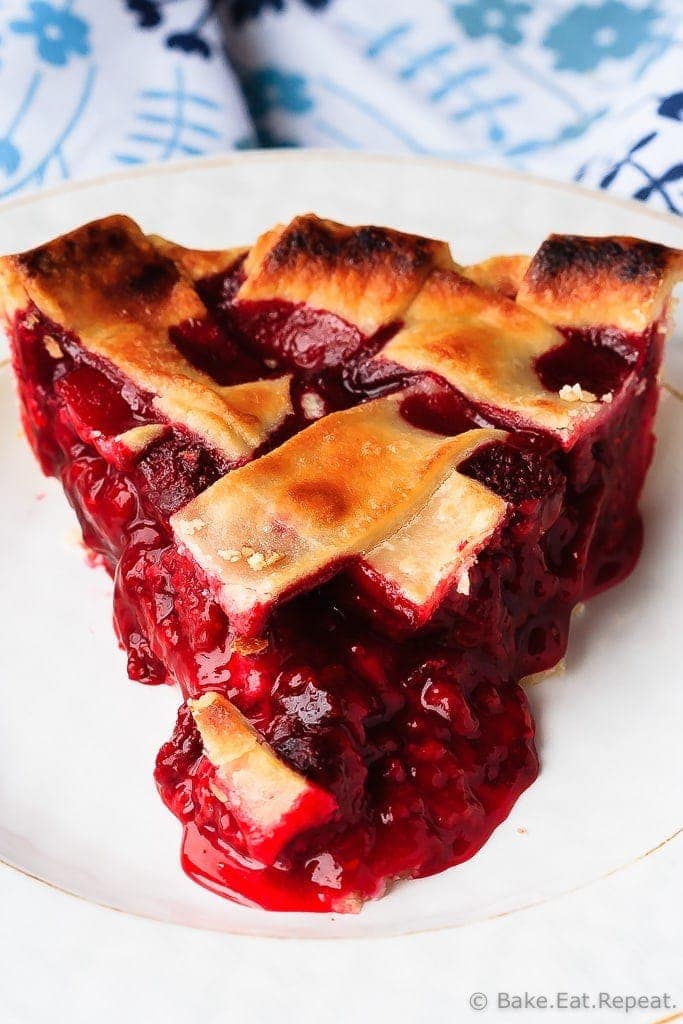 Low Sugar Raspberry Pie