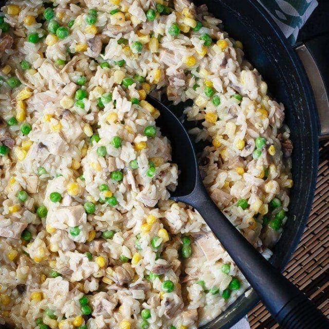 Creamy One Pot Turkey and Rice Bake. Eat. Repeat.