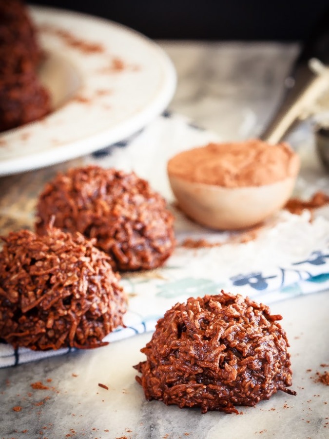 Chocolate Coconut Macaroons