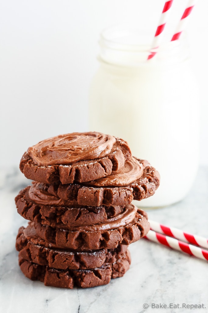Chocolate Swig Sugar Cookies - Chocolate Swig sugar cookies - easy to make and absolutely amazing. These soft baked sugar cookies may just be the best sugar cookies I've ever tried!