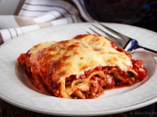 Ravioli Lasagna - An easier and faster version of a favourite pasta dish, this ravioli lasagna is absolutely amazing. Quick to make and tastes like the real thing!