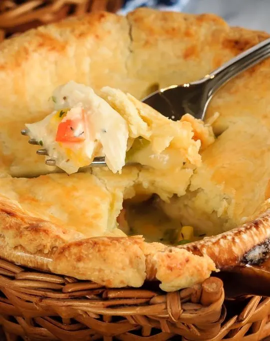 Chicken Pot Pie - This homemade, from scratch chicken pot pie is super easy to make. One of our favourite meals, this easy chicken pot pie is comfort food at it's finest!