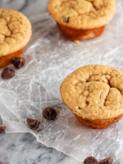 These peanut butter banana blender muffins take just minutes to mix up in the blender and result in soft, healthy mini muffins that the kids will love!