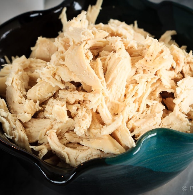 This slow cooker shredded chicken takes just minutes to get started, and results in perfect, easily shredded chicken in just a few hours.