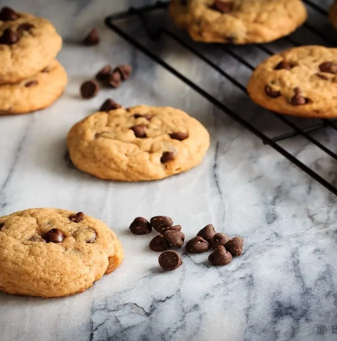 Chewy chocolate chip banana cookies - soft and chewy cookies that taste like chocolate chip banana bread. It's banana bread in cookie form!