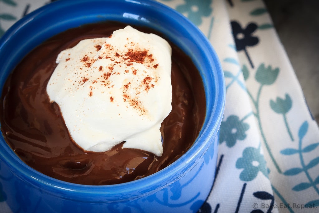 Quick and easy homemade chocolate pudding that is silky smooth and perfect for dessert or a snack. Because homemade is always better!