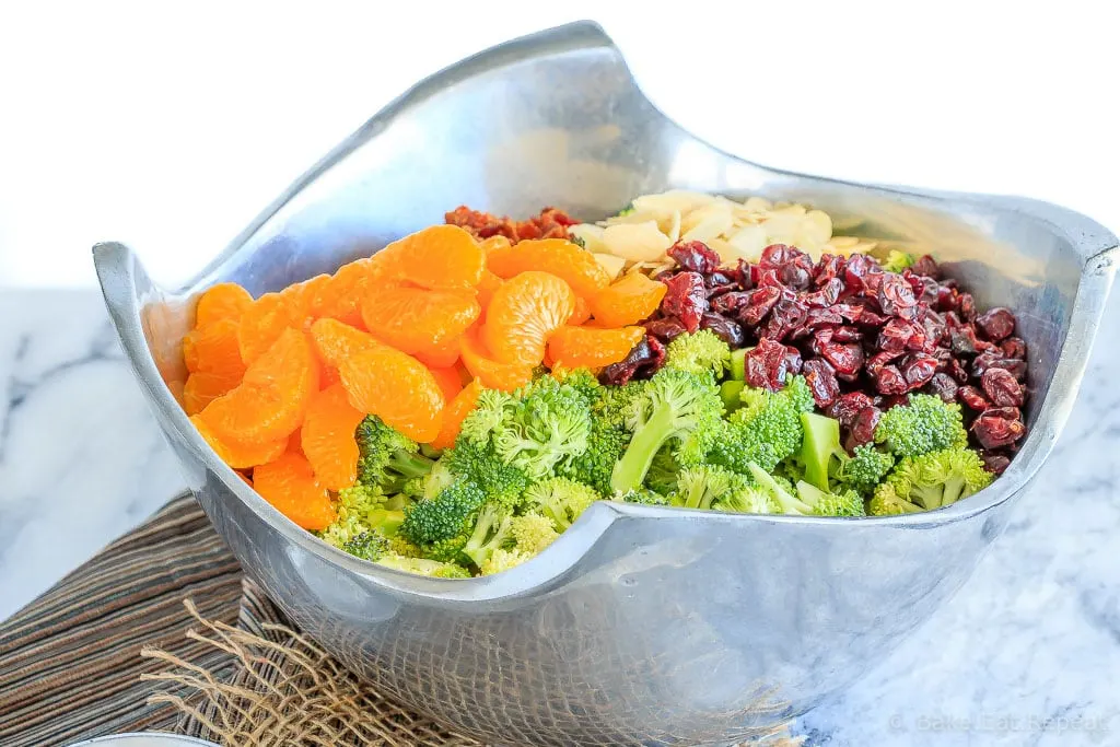This broccoli salad makes the perfect side dish to bring to a BBQ or potluck - it's quick and easy to make and everyone loves it! And it can be made ahead of time!