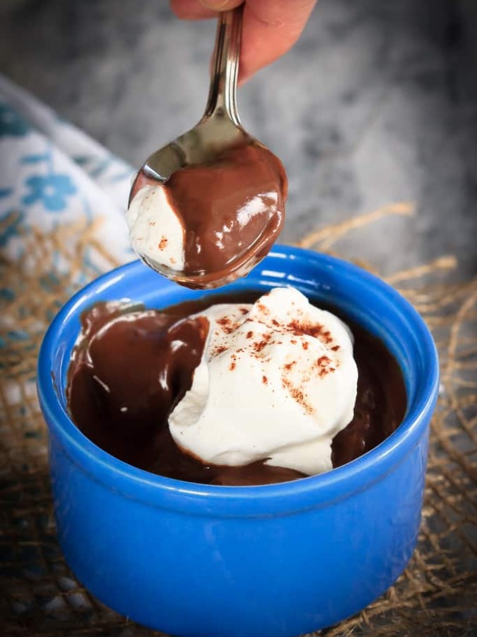 Quick and easy homemade chocolate pudding that is silky smooth and perfect for dessert or a snack. Because homemade is always better!