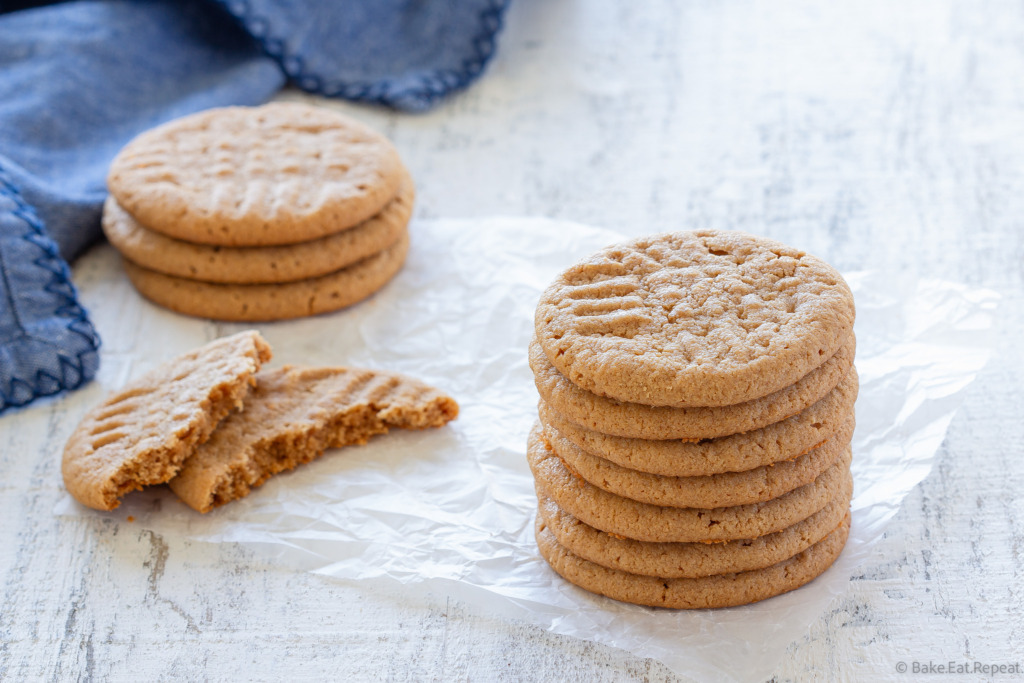 3 ingredient peanut butter cookies