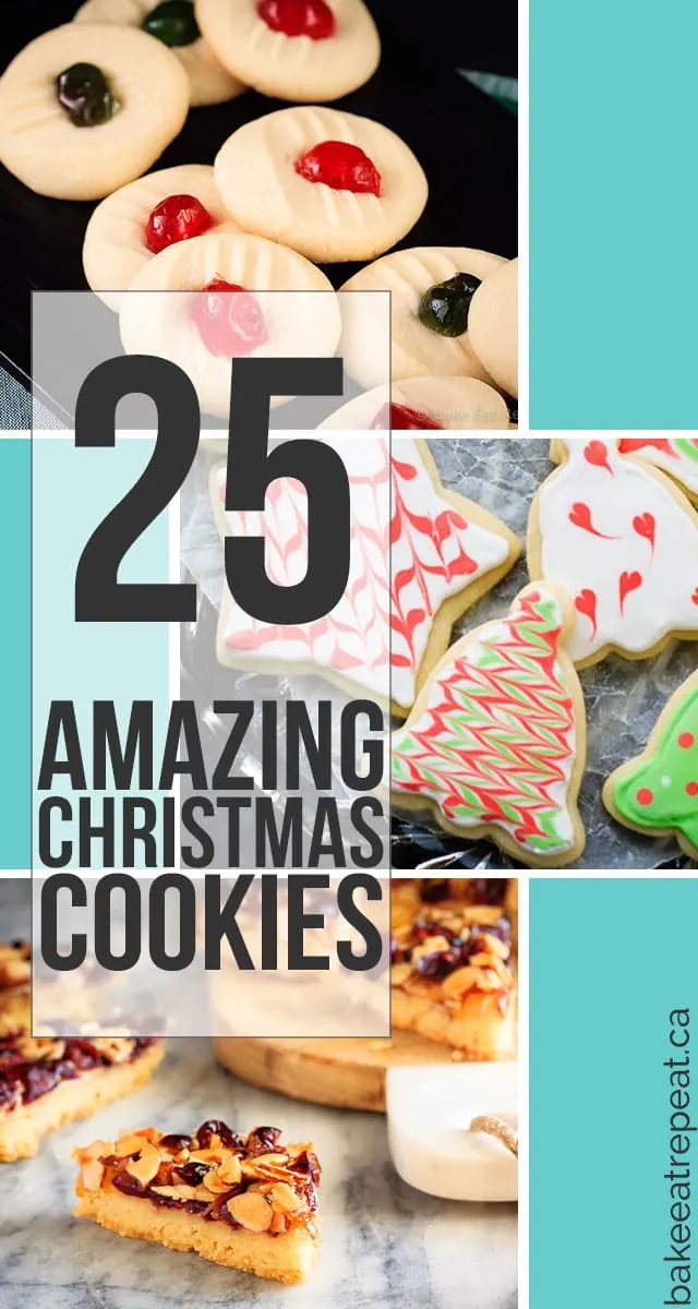 25 amazing Christmas cookies that you can make for the holidays this year! Pick one, or try a whole bunch of recipes - they all look fantastic!