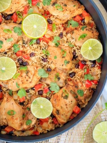 One Pot Cilantro Lime Chicken and Rice