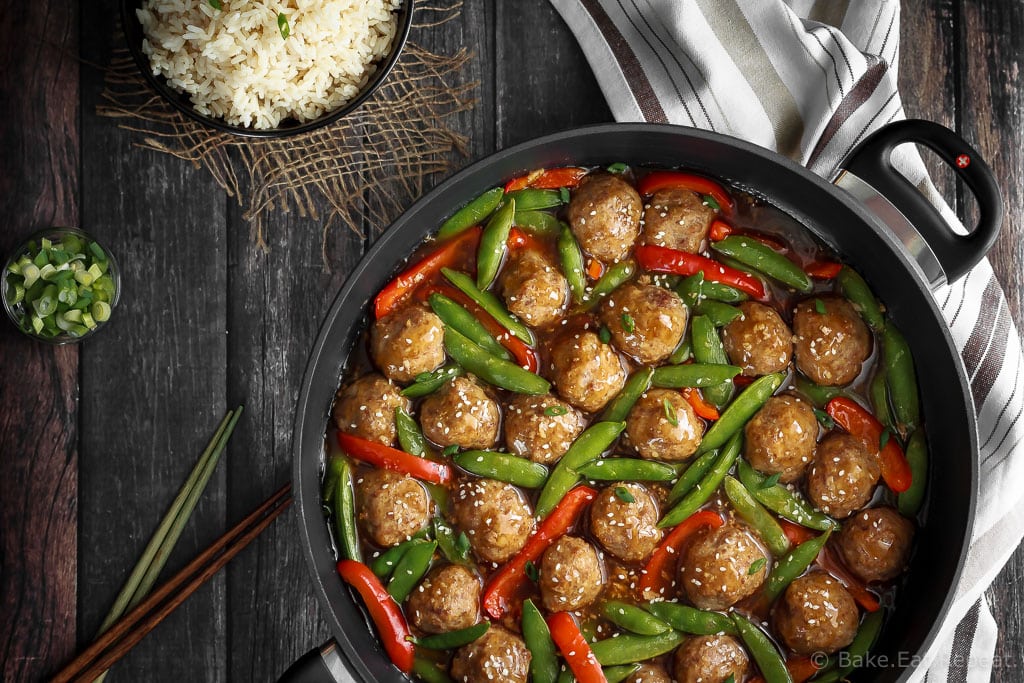 These honey garlic meatballs are easy to make and the whole family will love them! Serve over rice or quinoa for an easy and tasty meal!