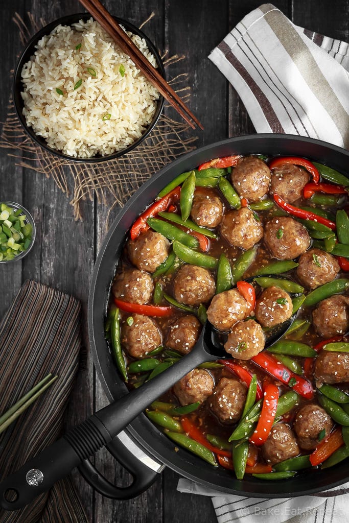 These honey garlic meatballs are easy to make and the whole family will love them! Serve over rice or quinoa for an easy and tasty meal!