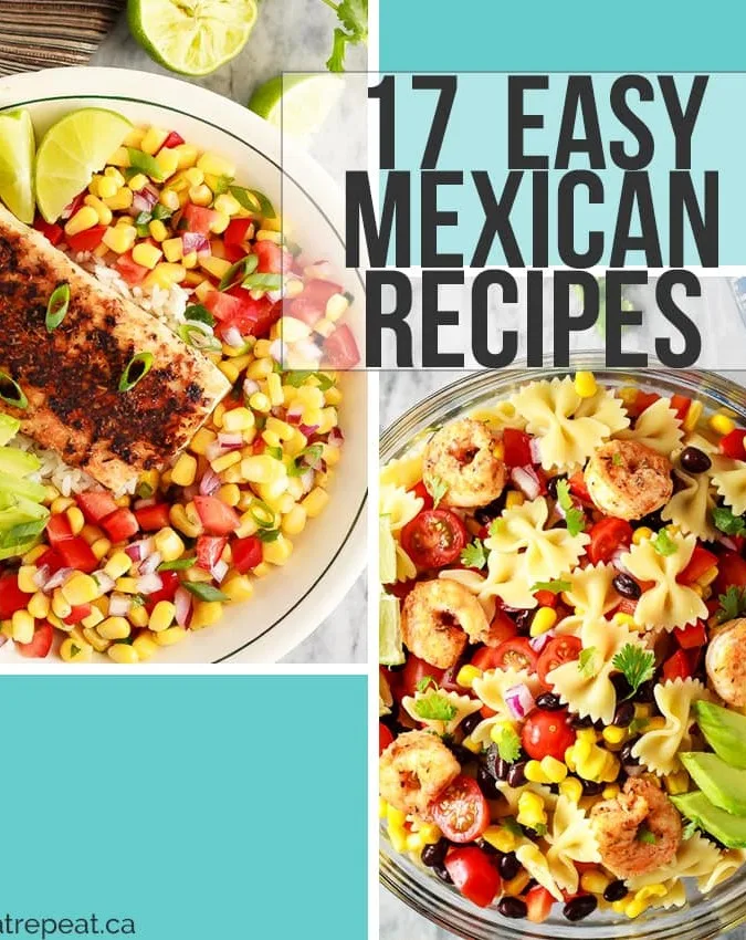 Here are 17 easy and delicious Mexican recipes for you that are perfect for your Cinco de Mayo plans, or just for an easy weeknight meal. The whole family will love these recipes - the tricky part will be deciding what to make first!