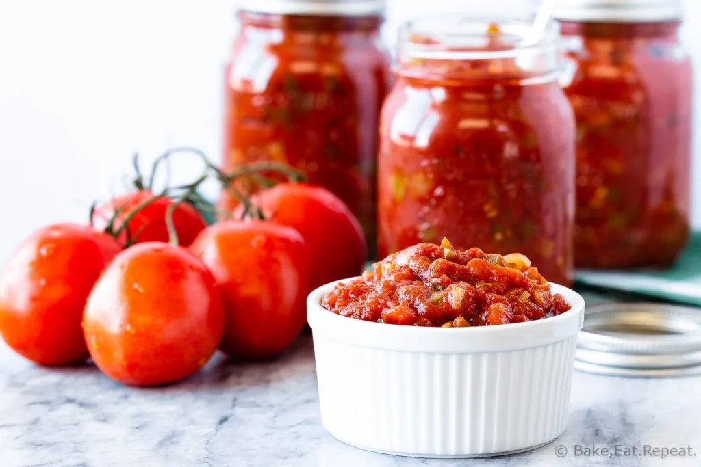 This homemade salsa is so much better then anything you can buy at the store, and is easy to make. You can even can it at home with a water bath canner so you can enjoy fresh tasting, homemade salsa all year long! (It also freezes well if canning isn't your thing!)