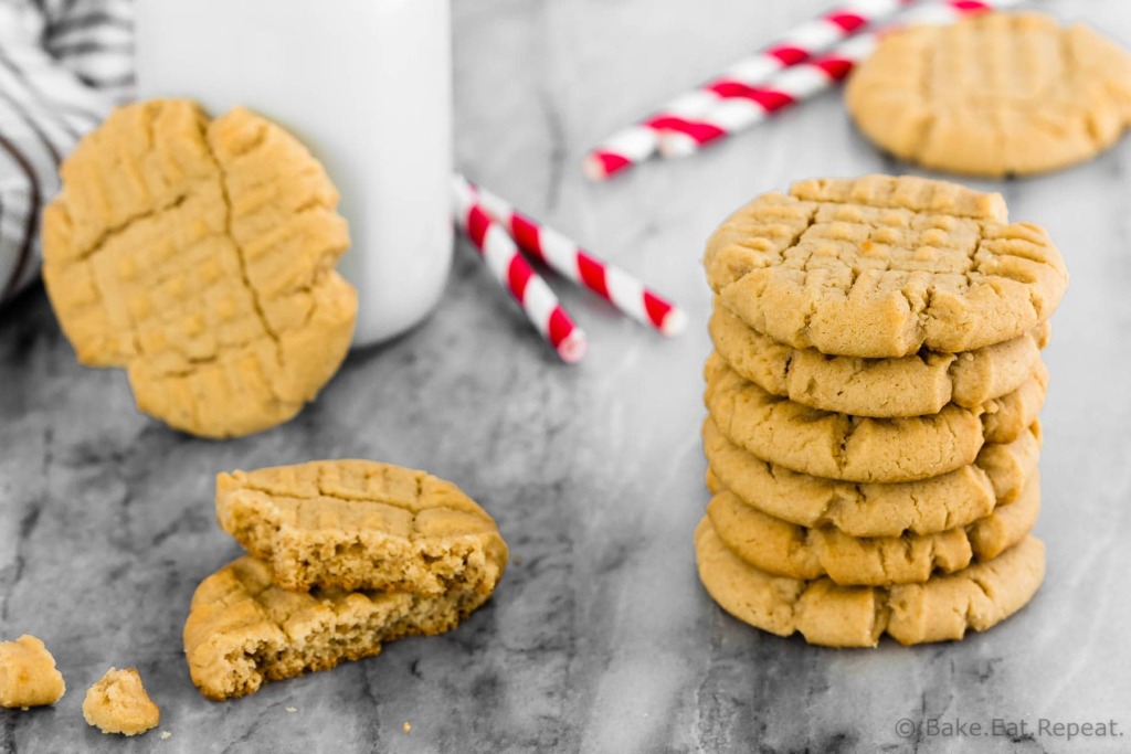 3 Ingredient Peanut Butter Cookies - Bake. Eat. Repeat.