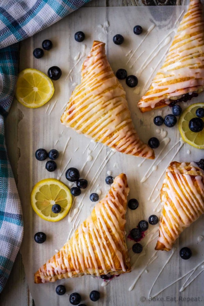 These lemon blueberry turnovers are a fast and easy dessert that everyone will love - the perfect sweet treat for the summer!