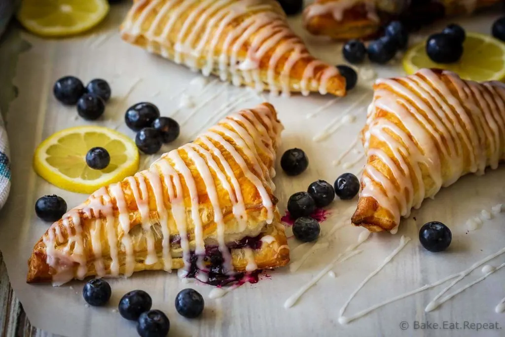 These lemon blueberry turnovers are a fast and easy dessert that everyone will love - the perfect sweet treat for the summer!
