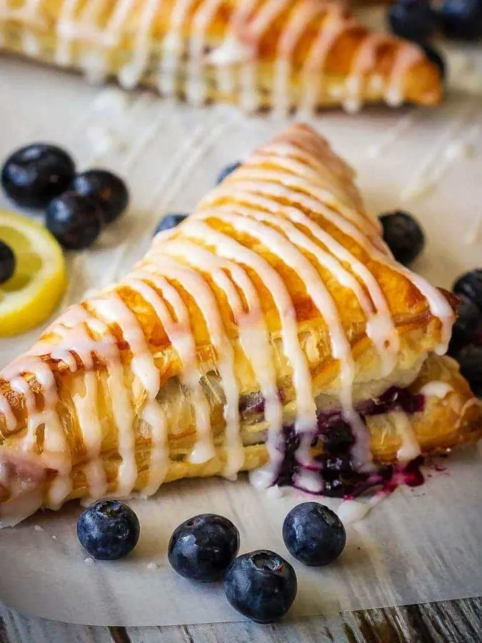 These lemon blueberry turnovers are a fast and easy dessert that everyone will love - the perfect sweet treat for the summer!