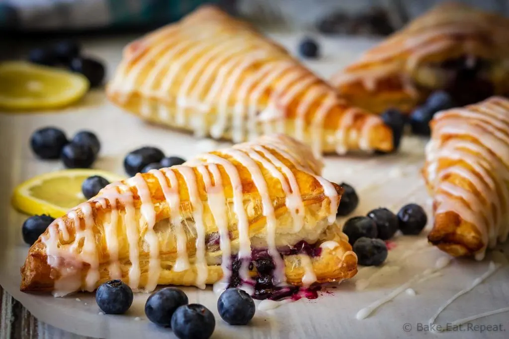 These lemon blueberry turnovers are a fast and easy dessert that everyone will love - the perfect sweet treat for the summer!