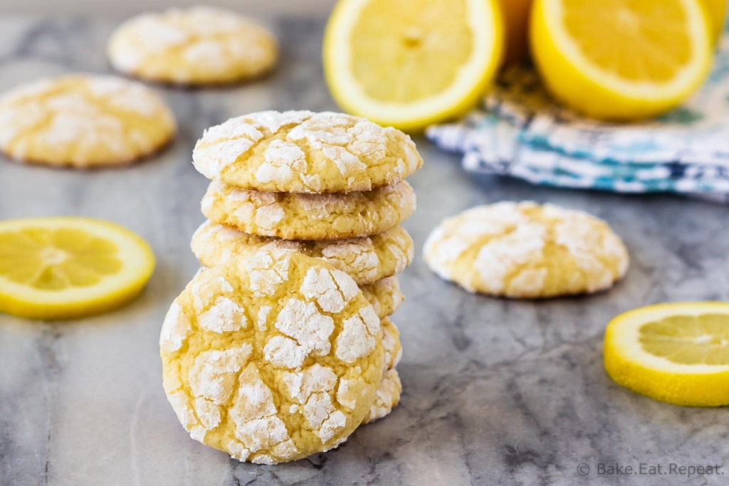 This easy recipe makes soft lemon cookies that are perfectly chewy. Coat them in powdered sugar before baking for lemon crinkle cookies everyone will love!