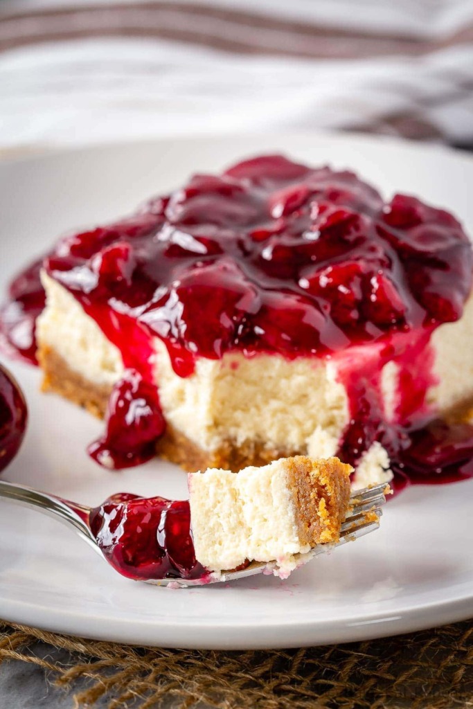 Cherry Cheesecake Bars - Bake. Eat. Repeat.