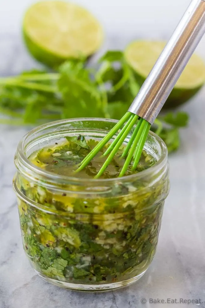 This cilantro lime chicken marinade is easy to mix up and adds so much flavour to your chicken. Marinate and then grill or bake, or freeze for later!