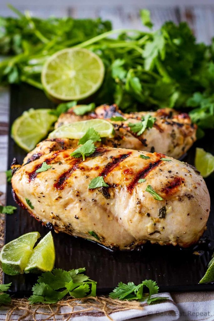 This cilantro lime chicken marinade is easy to mix up and add so much flavour to your chicken. Marinade and then grill or bake, or freeze for later!