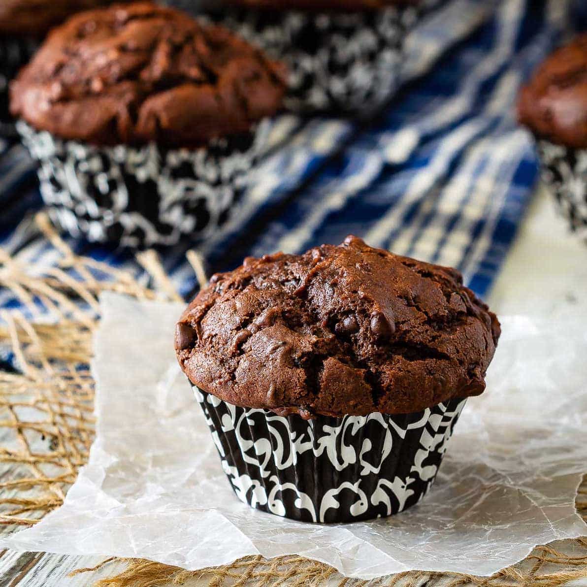 Chocolate Zucchini Muffins - Bake. Eat. Repeat.
