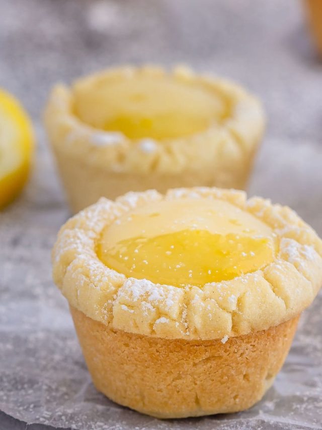 Lemon Sugar Cookie Cups - Bake. Eat. Repeat.
