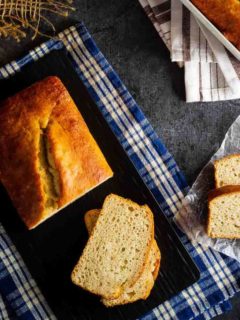 This classic banana bread is easy to make and everyone will love it - the best way to use up some over-ripe bananas, and it makes a great breakfast or snack!