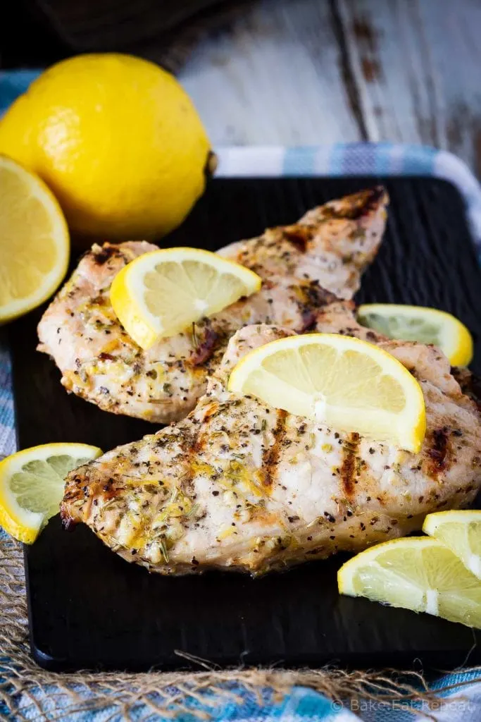 This Greek pork chop marinade is easy to mix up and adds so much flavour to pork chops. Marinate and then grill, pan fry, or bake, or freeze for later!