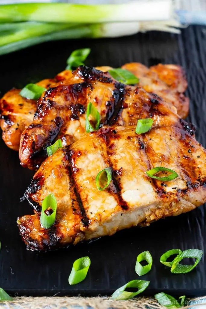 This teriyaki pork chop marinade is easy to mix up and adds so much flavour to pork chops. Marinate and then grill, pan fry, or bake, or freeze for later!
