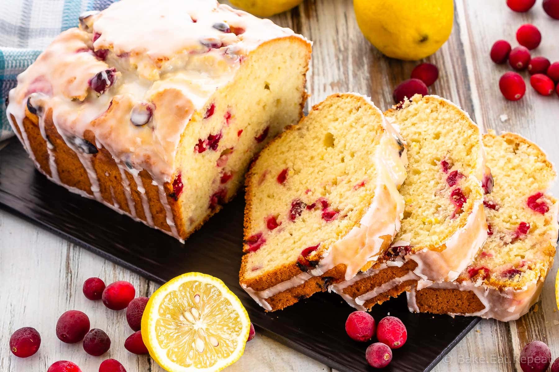 Lemon Cranberry Bread - Bake. Eat. Repeat.