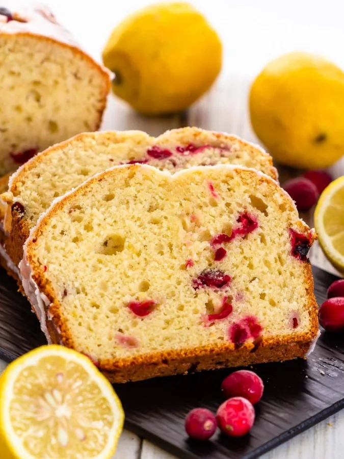 Easy Lemon Cranberry Bread