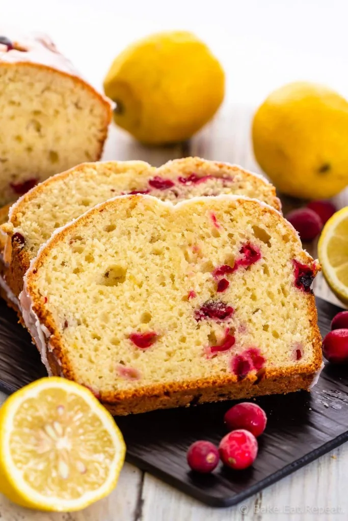 Easy Lemon Cranberry Bread