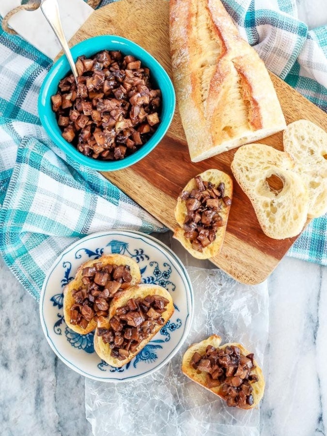 Maple Mushroom Crostini