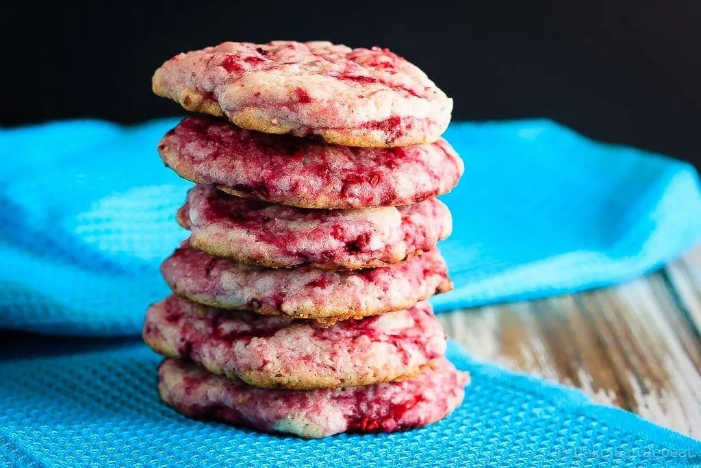 Raspberry Lemon Cookies Recipe Bake Eat Repeat