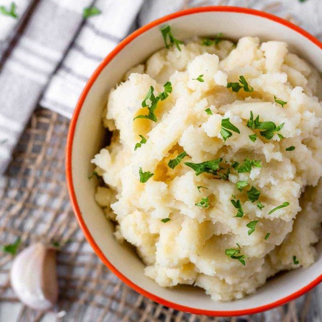 Roasted Garlic Mashed Potatoes - Bake. Eat. Repeat.